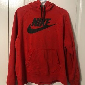 COPY - Nike Orange w/ Black Specks Hoodie